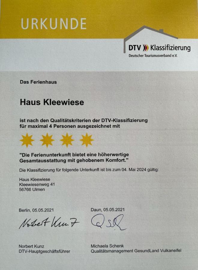 Haus Kleewiese Ulmen Екстер'єр фото
